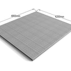 4.2m x 4.8m / 2x4 (38mm x 89mm) / Natural (Light Green)