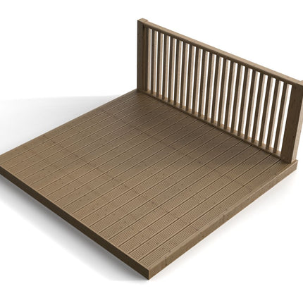 Decking Kit With One Side Balustrade
