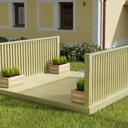 Decking Kit With Two Side Balustrade