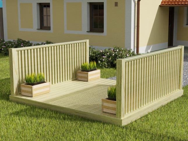 Decking Kit With Two Side Balustrade