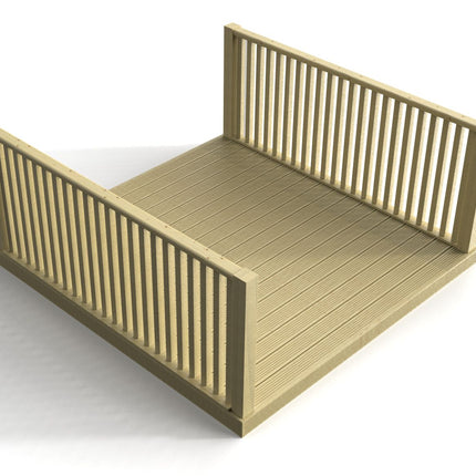 Decking Kit With Two Side Balustrade