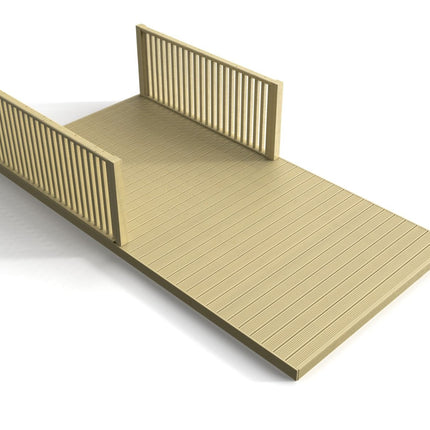 Rectangular Decking Kit With Balustrades V.1