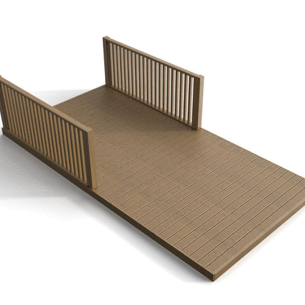 Rectangular Decking Kit With Balustrades V.1
