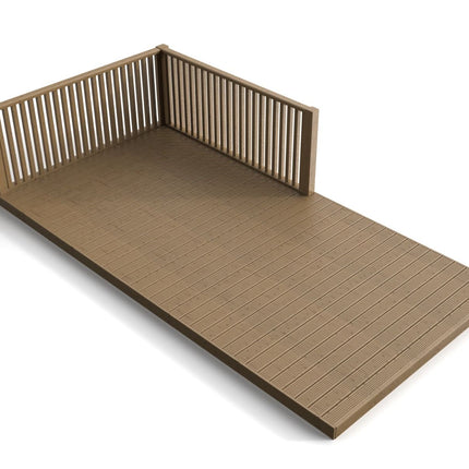 Rectangular Decking Kit With Balustrades V.2