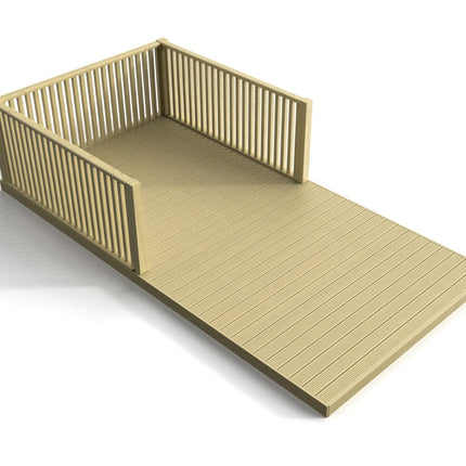 Rectangular Decking Kit With Balustrades V.3