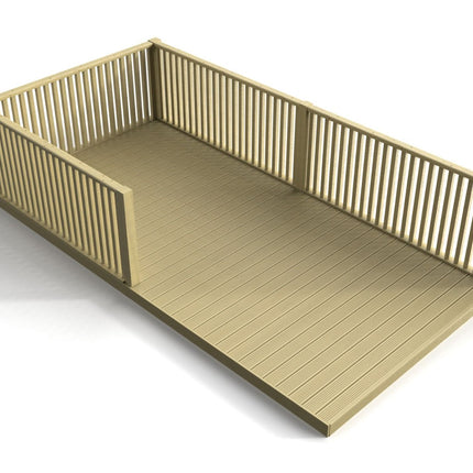 Rectangular Decking Kit With Balustrades V.5
