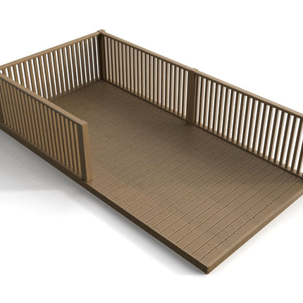 Rectangular Decking Kit With Balustrades V.5