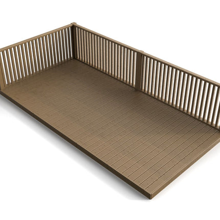 Rectangular Decking Kit With Balustrades V.6