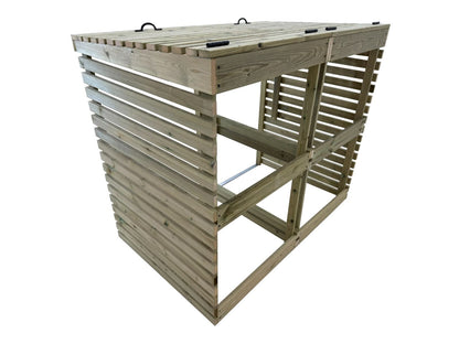 Binhaven Slatted Wheelie Bin Storage Unit