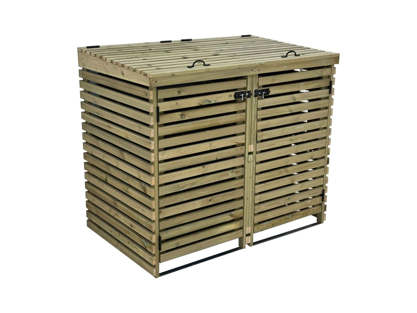 Binhaven Slatted Wheelie Bin Storage Unit