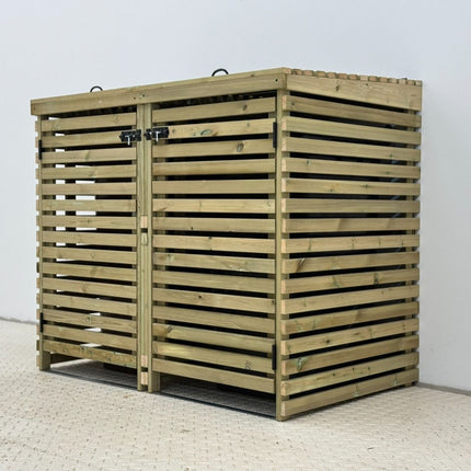 Binhaven Slatted Wheelie Bin Storage Unit