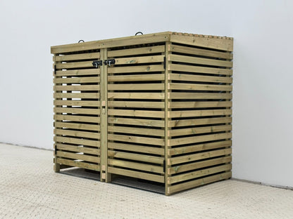 Binhaven Slatted Wheelie Bin Storage Unit