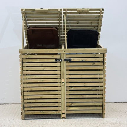 Binhaven Slatted Wheelie Bin Storage Unit