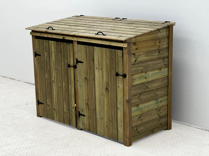 Premium Tongue and Groove Wooden Wheelie Bin Store