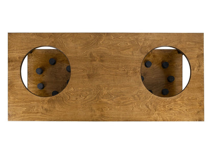 "Grill Table Fits All" BBQ Kitchen Space for Dual Kamado Ceramic Smokers