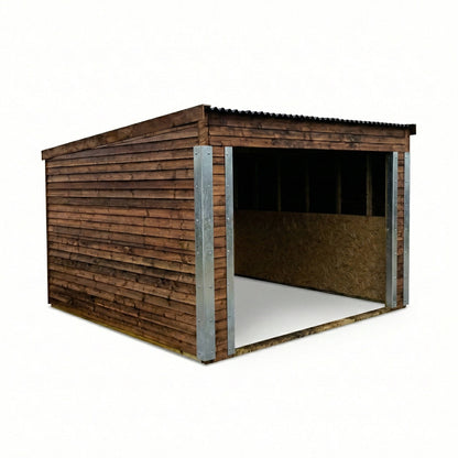 12ft x 12ft Open Front Mobile Animal Field Shelter V.2