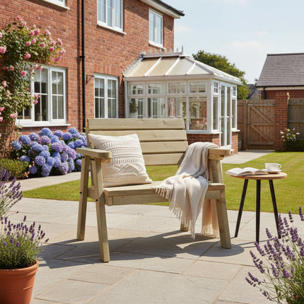 Consilium Garden Fence Bench With Backrest