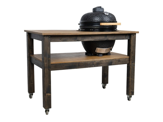 BBQ Space Outdoor Kitchen Islands, for Kamado Joe (Classic Joe I) Ceramic smoker (1.6m Length, with wheels)