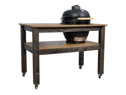 BBQ Space Outdoor Kitchen Islands, for Kamado Joe (Classic Joe 2) Ceramic smoker (1.6m Length, with wheels)