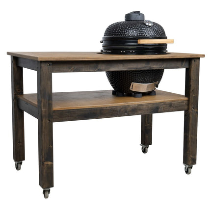BBQ Space Outdoor Kitchen Islands, for Kamado Egg (XLarge) Ceramic smoker (1.6m Length, with wheels)