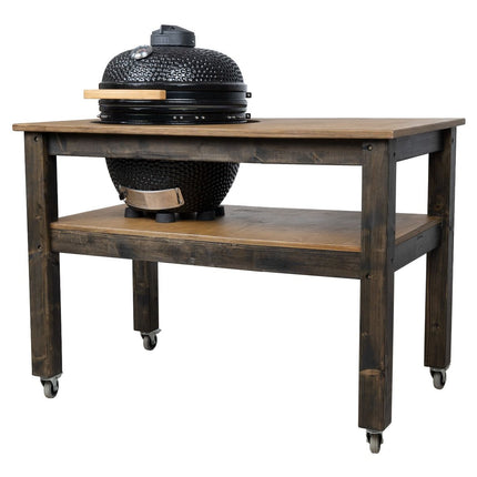BBQ Space Outdoor Kitchen Islands, for Kamado Bono Media Ceramic smoker (1.6m Length, with wheels)