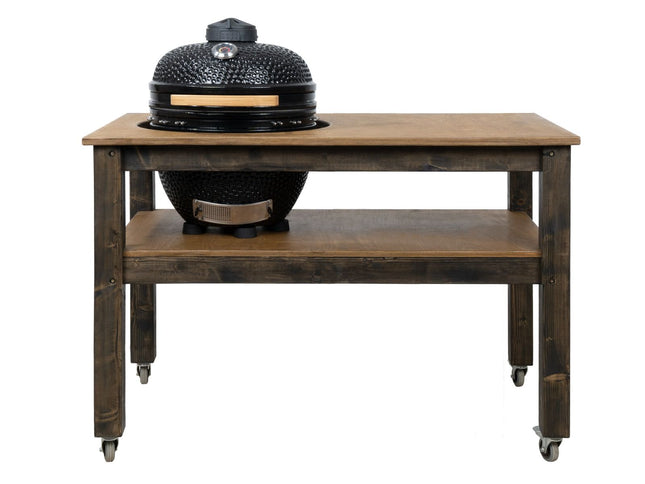BBQ Space Outdoor Kitchen Islands, for Kamado Joe (Classic Joe I) Ceramic smoker (1.6m Length, with wheels)