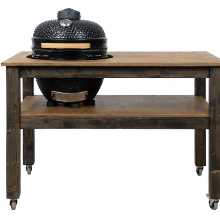 BBQ Space Outdoor Kitchen Islands, for Kamado Egg (Large) Ceramic smoker (1.6m Length, with wheels)