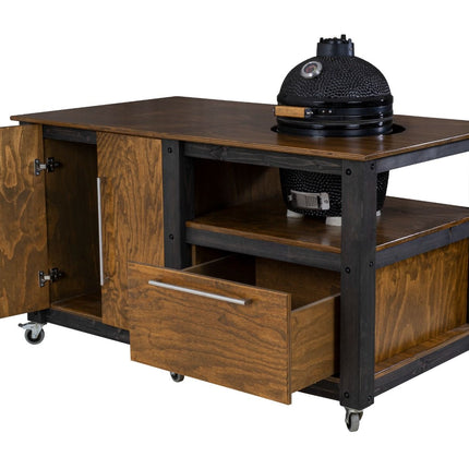 "Chef's Mate" BBQ Grill Table, Kitchen space for all ceramic kamado cookers