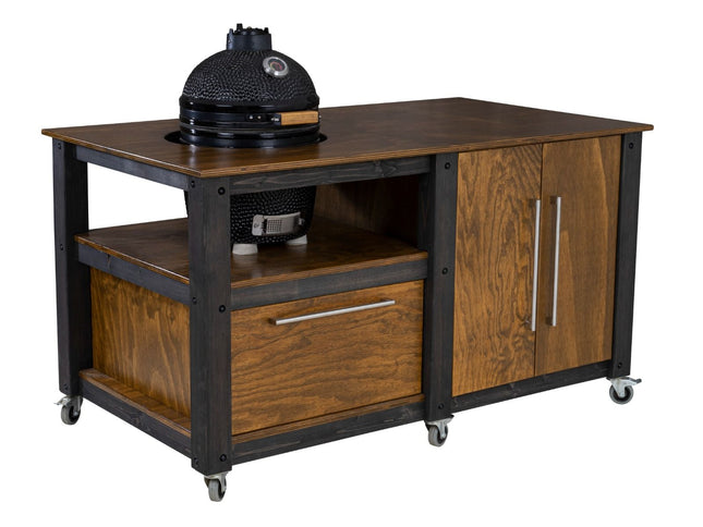 "Chef's Mate" BBQ Grill Table, Kitchen space for all ceramic kamado cookers