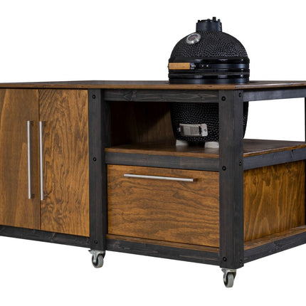"Chef's Mate" BBQ Grill Table, Kitchen space for all ceramic kamado cookers