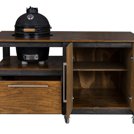 "Chef's Mate" BBQ Grill Table, Kitchen space for all ceramic kamado cookers