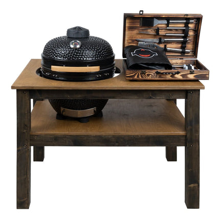 BBQ Space Outdoor Kitchen Islands, for Kamado Bono Grande Ceramic smoker (1.6m Length)