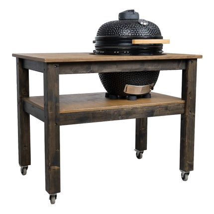 BBQ Space Outdoor Kitchen Islands, for Kamado Joe (Big Joe 3) Ceramic smoker (1.2m Length, with wheels)