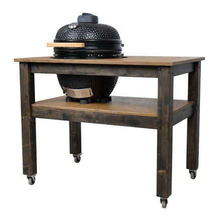 BBQ Space Outdoor Kitchen Islands, for Kamado Egg (Large) Ceramic smoker (1.2m Length, with wheels)
