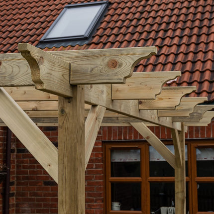 Wall Mounted Wooden Pergola Kit - Orchid Design