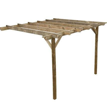 Wall Mounted Wooden Pergola Kit - Orchid Design