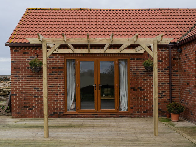 Wall Mounted Wooden Pergola Kit - Champion Design