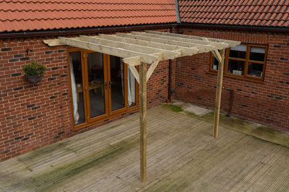Wall Mounted Wooden Pergola Kit - Dinasty Design