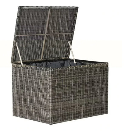 Marbella Rattan Outdoor Cushion Storage Box – L105 x W76 x H72cm