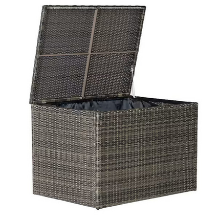 Marbella Grey 5 Seater Chaise Garden Sofa Set and Cushion Box Bundle