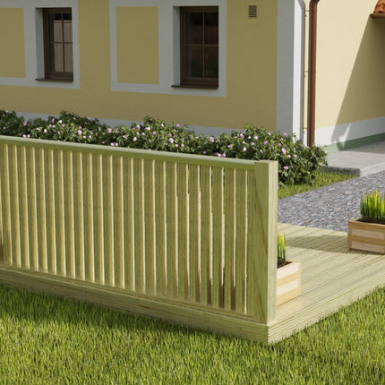 Decking Kit With One Side Balustrade