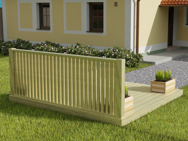 Decking Kit With One Side Balustrade