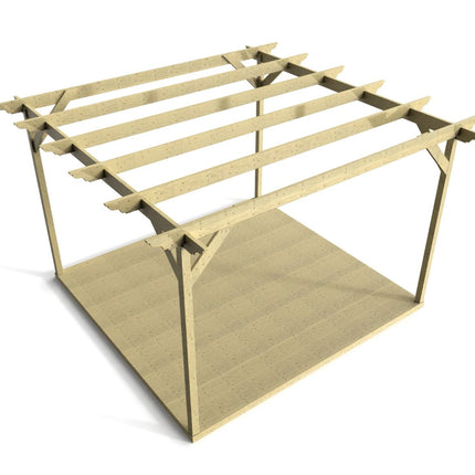 Dinasty Wooden Pergola and Decking Kit