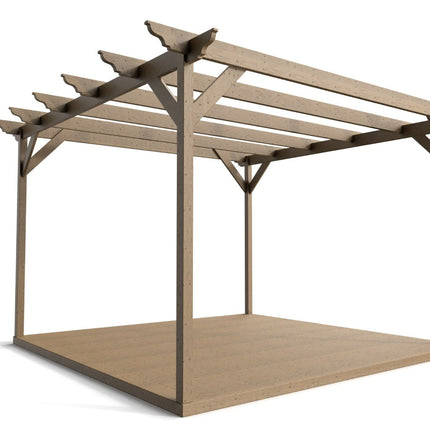 Dinasty Wooden Pergola and Decking Kit