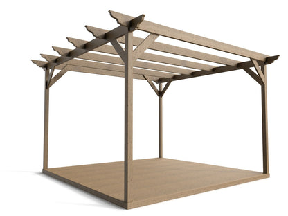 Dinasty Wooden Pergola and Decking Kit