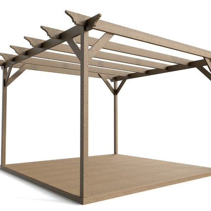 Orchid Wooden Pergola and Decking Kit