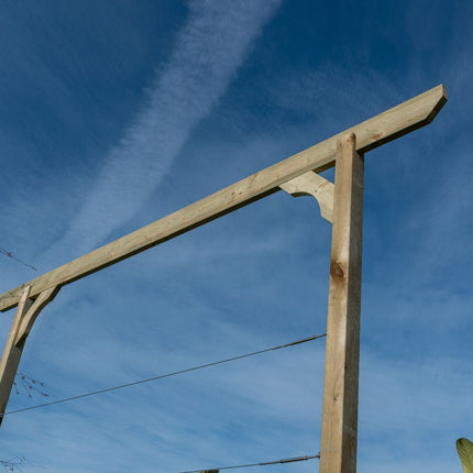 Screen Pergola, Plant Climbing Arbour - Chamfered Sculpted Brace