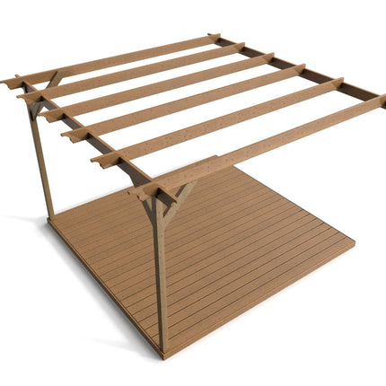 Wall Mounted Pergola and Decking Kit Champion Design