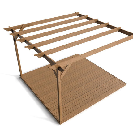 Wall Mounted Pergola and Decking Kit Disnasty Design