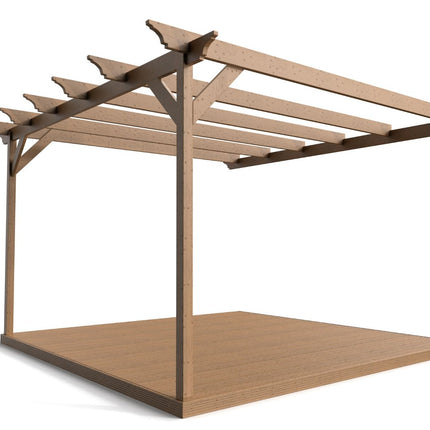 Wall Mounted Pergola and Decking Kit Disnasty Design